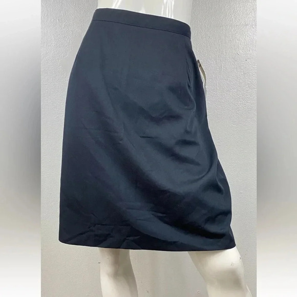 BRIGGS EASY CARE WASHABLE BLACK PENCIL SKIRT FULLY LINED SIZE 14 - Picture 1 of 6